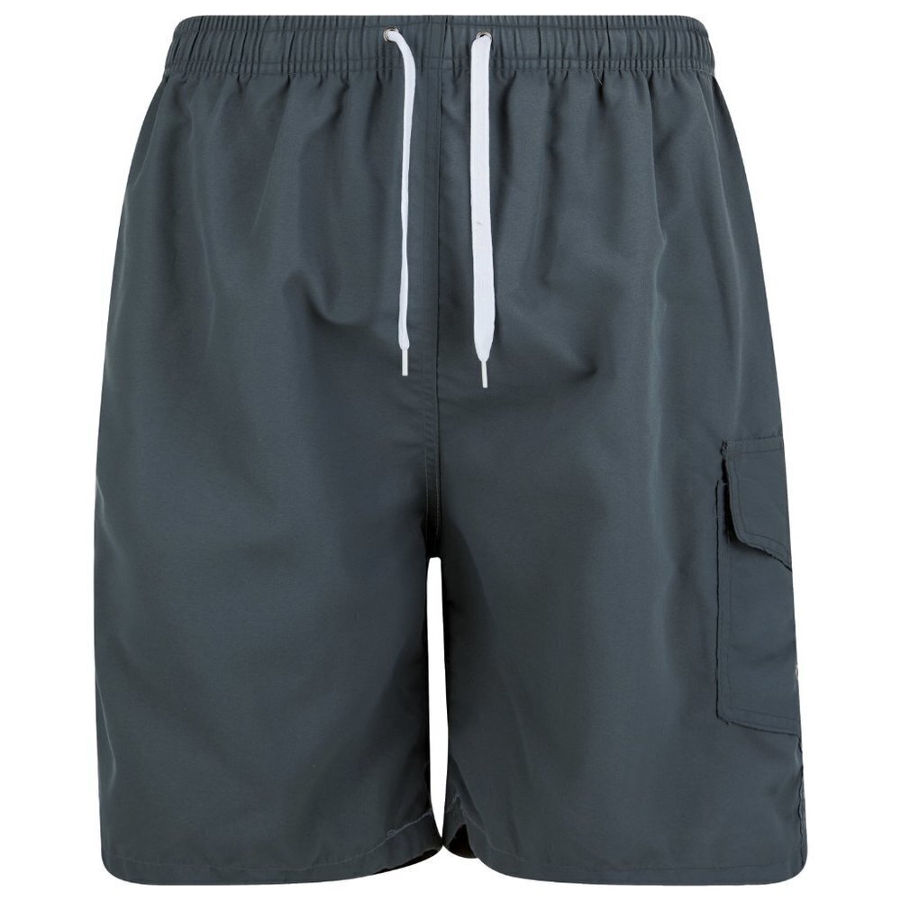 Men Swim Trunks Swimming Swimwear Cargo Shorts Beach Surf Board, Gray, NEW